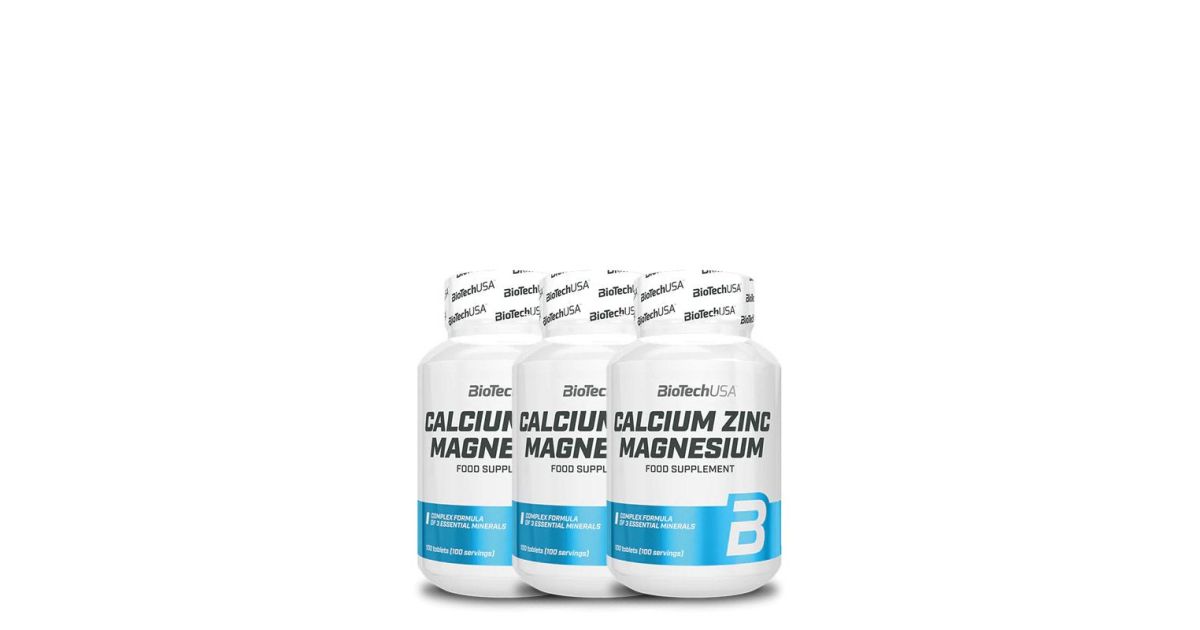 BioTech USA CALCIUM ZINC MAGNESIUM 3 X 100 TABLETTA gymstore.hu