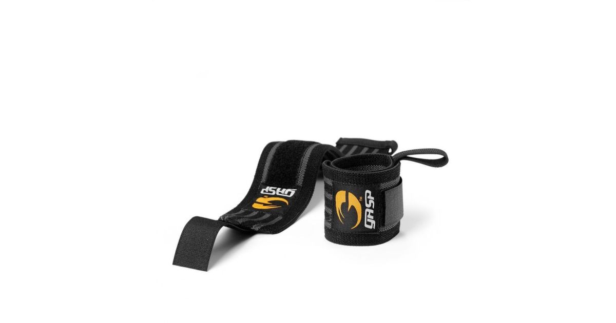Bandages Poignets GASP Hardcore - Taille Unique - Velcro Ajustable - Pour Musculation, Fitness