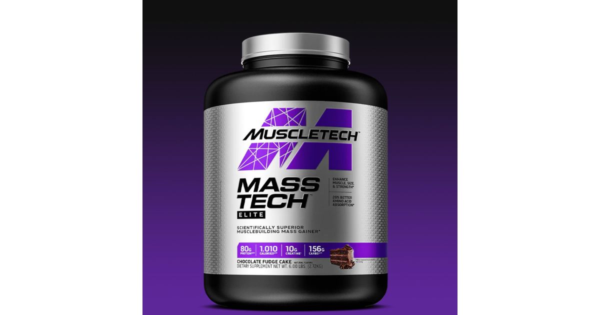 MUSCLETECH - MASS TECH ELITE - HIGH PROTEIN MUSCLE BUILDING MASS GAINER ...