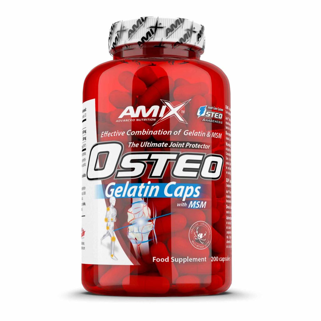 AMIX - OSTEO GELATIN CAPS WITH MSM - THE ULTIMATE JOINT PROTECTOR - 200 KAPSZULA AMIX - OSTEO GELATIN CAPS WITH MSM - THE ULTIMATE JOINT PROTECTOR - 200 KAPSZULA