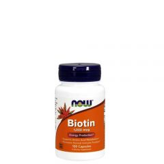 NOW - BIOTIN 1000 MCG - SUPPORTS AMINO ACID METABOLISM - 100 KAPSZULA (FD)