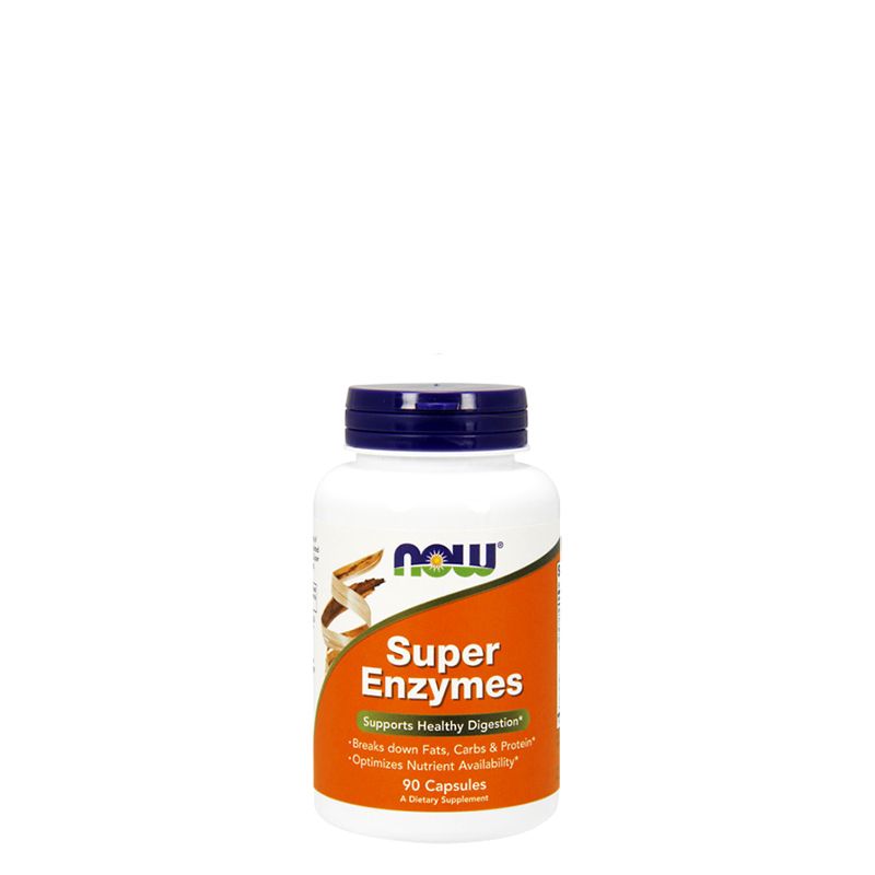 NOW - SUPER ENZYMES - SUPPORTS HEALTHY DIGESTION - 90 KAPSZULA