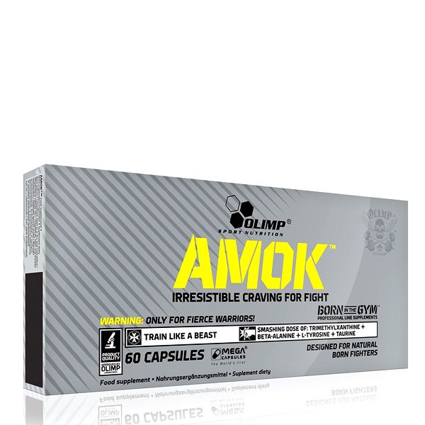 OLIMP SPORT NUTRITION - AMOK - IRRESISTIBLE CRAVING FOR FIGHT - 60 KAPSZULA (HG)