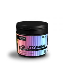 REFLEX - L-GLUTAMINE - HIGHEST QUALITY MATERIAL FROM FERMENTATION - 250 G (HG)