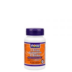 NOW - 8 BILLION ACIDOPHILUS & BIFIDUS - HEALTHY INTESTINAL FLORA - 60 KAPSZULA
