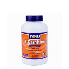 NOW - L-CARNITINE 500 MG - PUREST FORM, CLINICALLY TESTED - 60 KAPSZULA