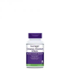 NATROL - CINNAMON BIOTIN CHROMIUM - BLOOD SUGAR HEALTH - 60 TABLETTA
