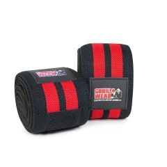 GORILLA WEAR - KNEE WRAPS - TÉRDBANDÁZS - FEKETE/PIROS - 250 CM