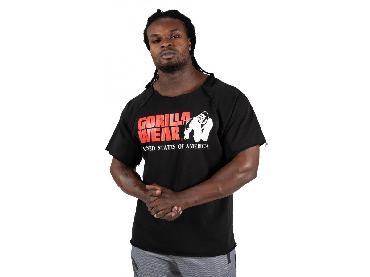 GORILLA WEAR - CLASSIC WORK OUT TOP - FEKETE EDZŐ PÓLÓ