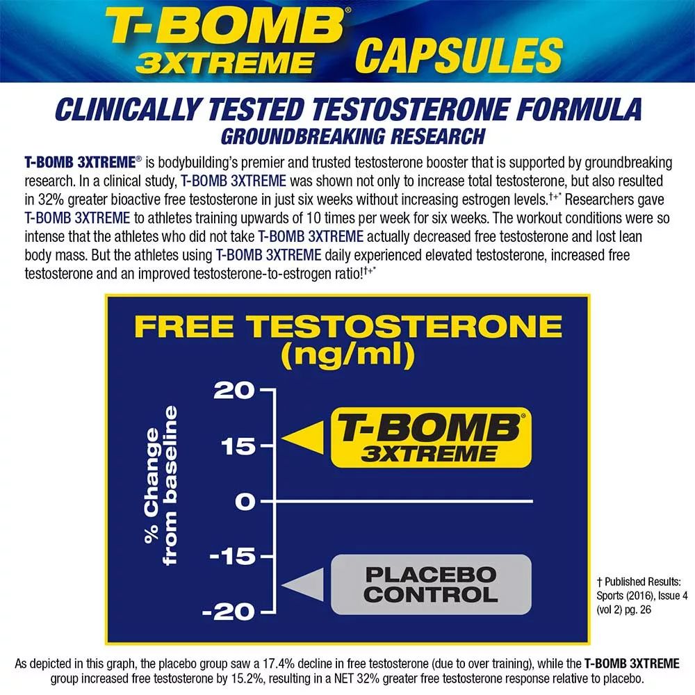 MHP - T-BOMB 3XTREME - FIVE-PHASE HORMONE OPTIMIZING COMPLEX - 168 TABLETTA