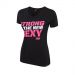 MUSCLEPHARM - STRONG IS THE NEW SEXY T-SHIRT - BLACK/ HOT PINK