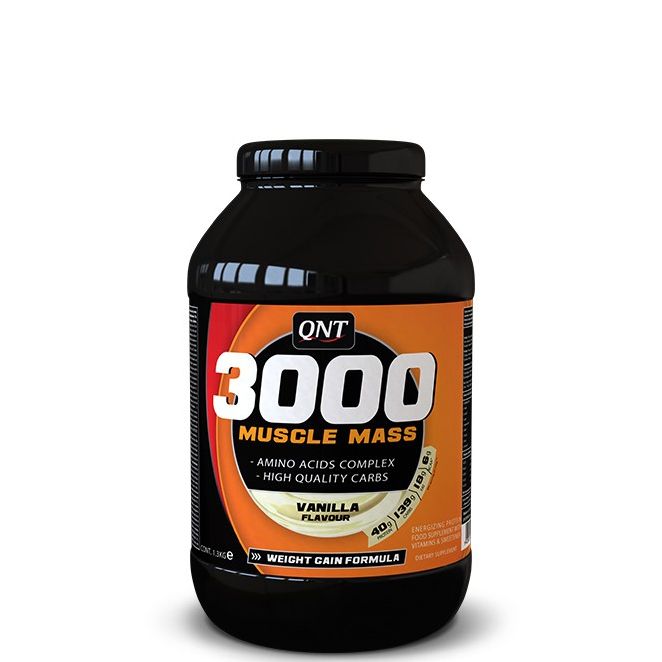 QNT SPORT - MUSCLE MASS 3000 - WEIGHT GAIN FORMULA - 1300 G
