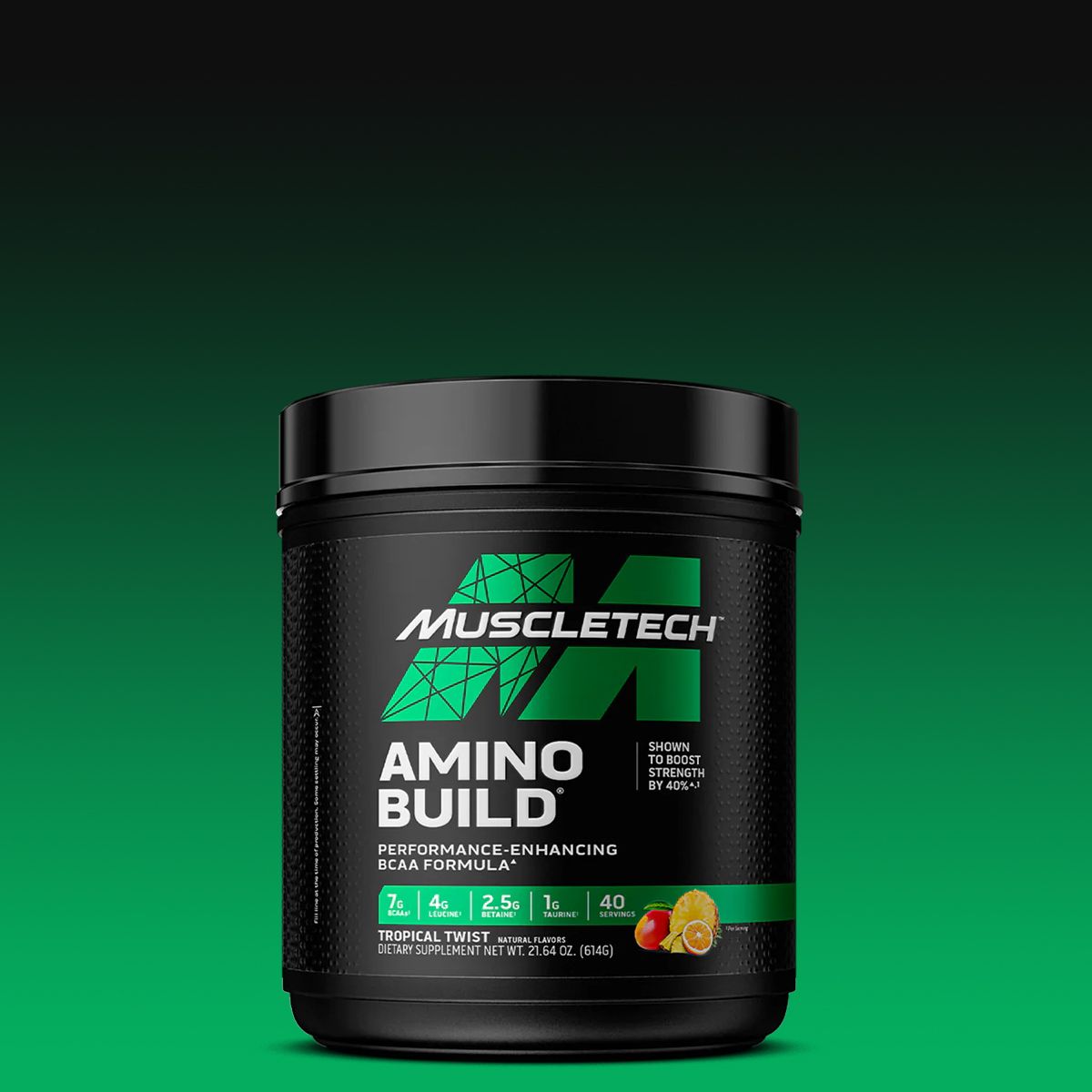 MUSCLETECH - AMINO BUILD PERFORMANCE-ENHANCING BCAA FORMULA - 614 G