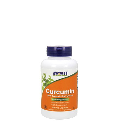 NOW - CURCUMIN - FROM TURMERIC ROOT EXTRACT - 95% CURCUMINOIDS - 60 KAPSZULA