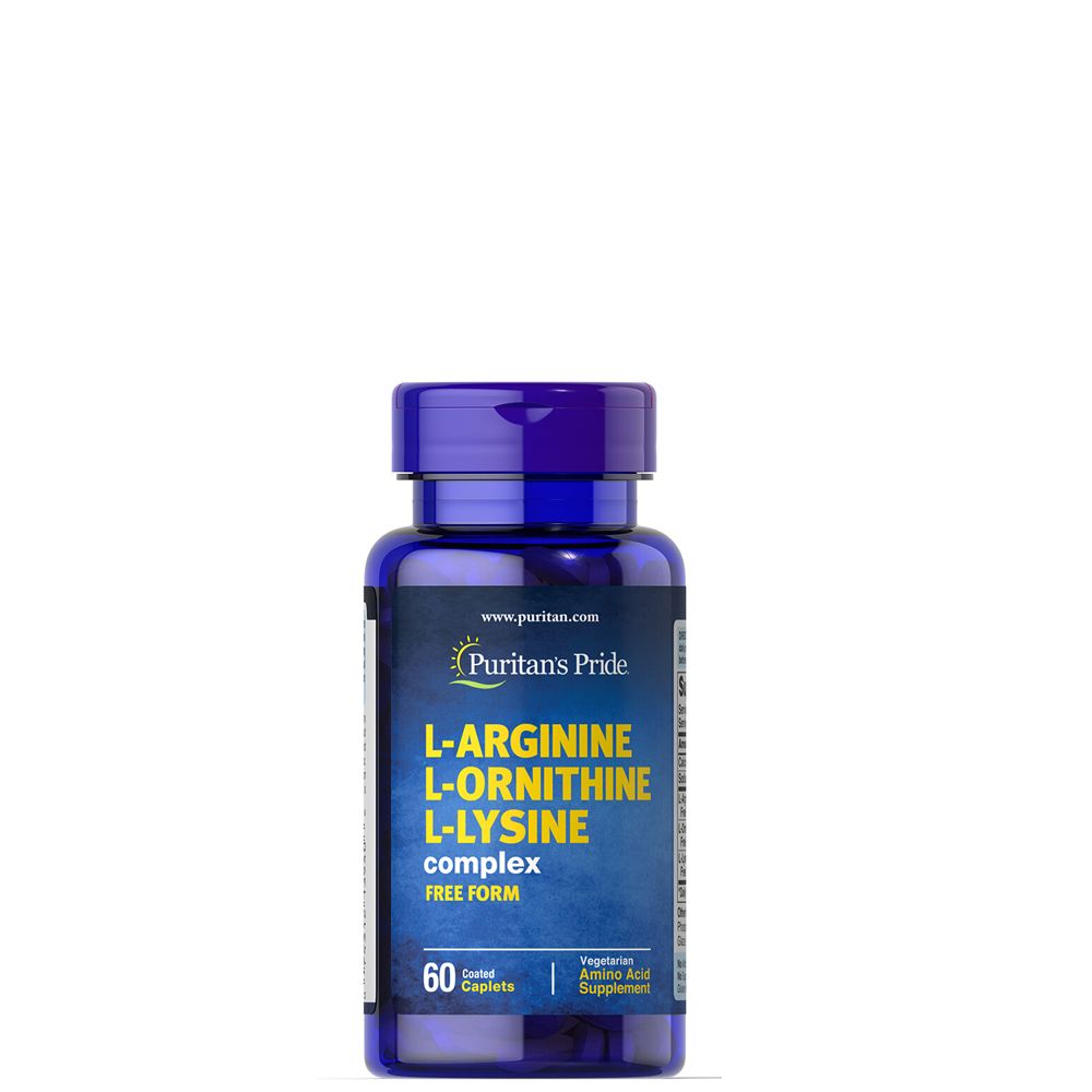 Puritan's pride - l-arginine l-ornithine l-lysine complex - 60 tablett...
