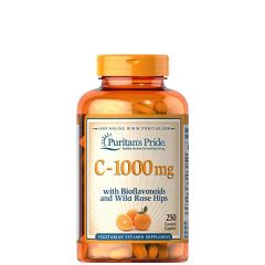 PURITAN'S PRIDE - C-1000 MG - WITH BIOFLAVONOIDS & ROSE HIPS - 250 TABLETTA