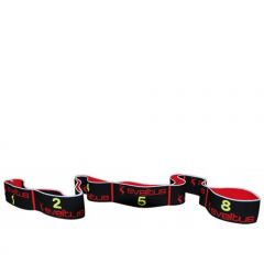 SVELTUS - ELASTIBAND "3 FORCES" KOMBINÁLT GUMISZALAG - 95 x 4 CM - 10-12-15 KG ELLENÁLLÁS