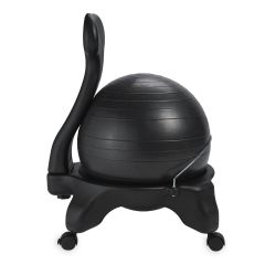 FITSTYLE - EXERCISE BALL OFFICE CHAIR - IRODAI SZÉK ÜLŐLABDÁVAL - FEKETE