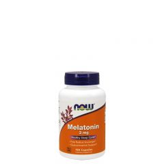 NOW - MELATONIN 3 MG - HELPS REGULATE SLEEP CYCLE - 180 KAPSZULA