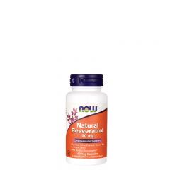 NOW - NATURAL RESVERATROL 50 MG - WITH RED WINE EXTRACT - 60 KAPSZULA