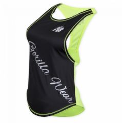 GORILLA WEAR - FLORIDA STRINGER TANK TOP BLACK/NEON LIME NŐI TRIKÓ