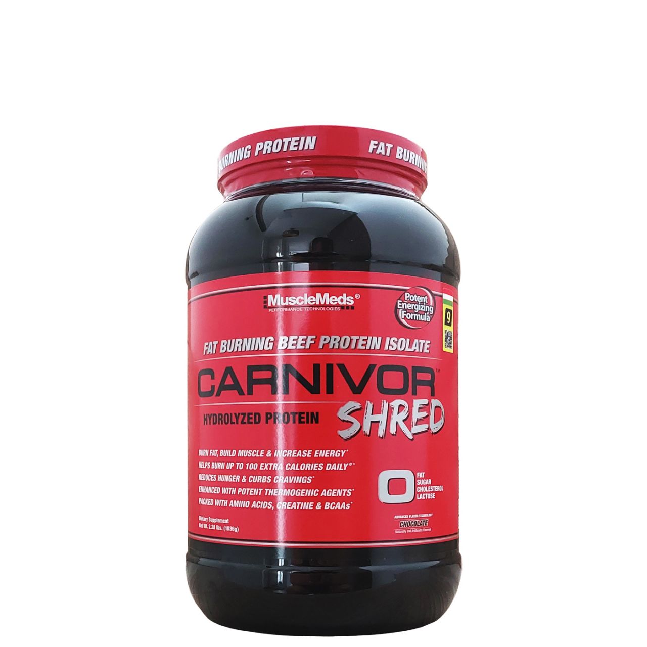 MUSCLEMEDS - CARNIVOR SHRED - FAT BURNING BEEF PROTEIN ISOLATE - 2,28 LBS - 1036 G