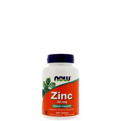 NOW - ZINC 50 MG - SUPPORTS ENZYME FUNCTIONS - 250 TABLETTA