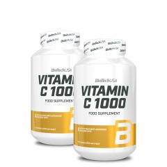 BioTech USA - VITAMIN C 1000 ENHANCED WITH BIOFLAVONOIDS AND ROSE HIPS - 2 x 250 TABLETTA