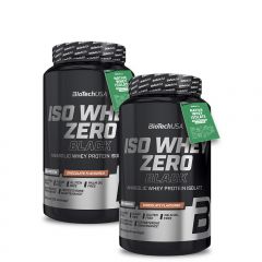 BioTech USA - ISO WHEY ZERO BLACK TEJSAVÓFEHÉRJE - IZOLÁTUM ALAPÚ - 2 x 908 G