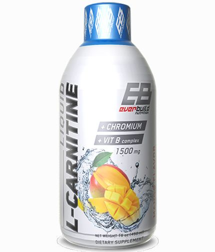 EVERBUILD NUTRITION - LIQUID L-CARNITINE + CHROMIUM - 450 ML