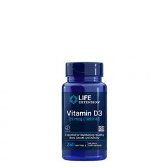 LIFE EXTENSION - VITAMIN D3 1000 IU - 250 GÉLKAPSZULA