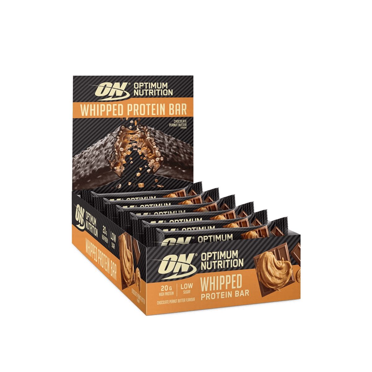 OPTIMUM NUTRITION - WHIPPED PROTEIN BAR - 10 x 60 G