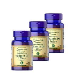 PURITAN'S PRIDE - VITAMIN D3 5000 IU - 3 x 100 KAPSZULA