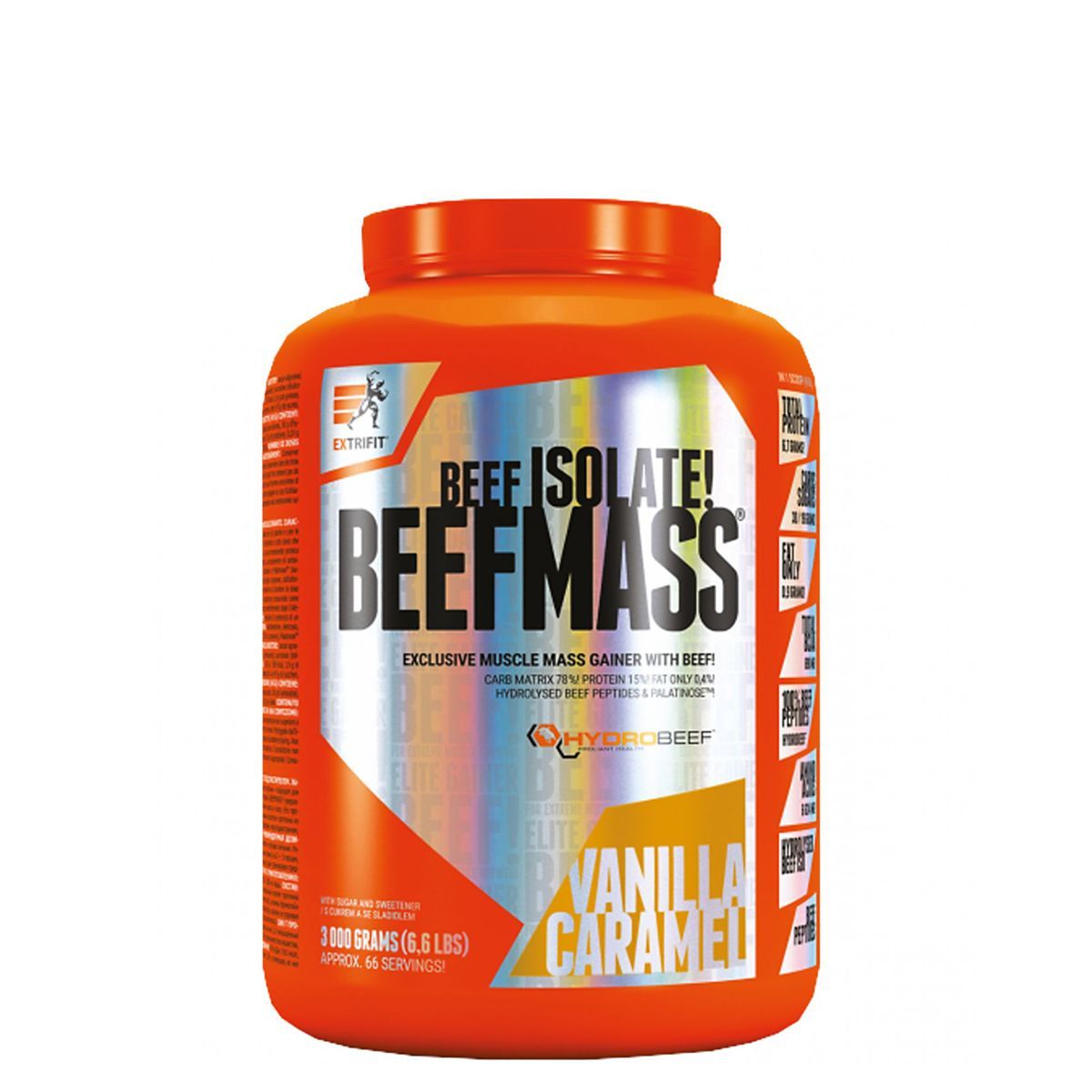 EXTRIFIT - BEEFMASS - EXCLUSIVE MUSCLE MASS GAINER WITH BEEF ISOLATE - 3000 G