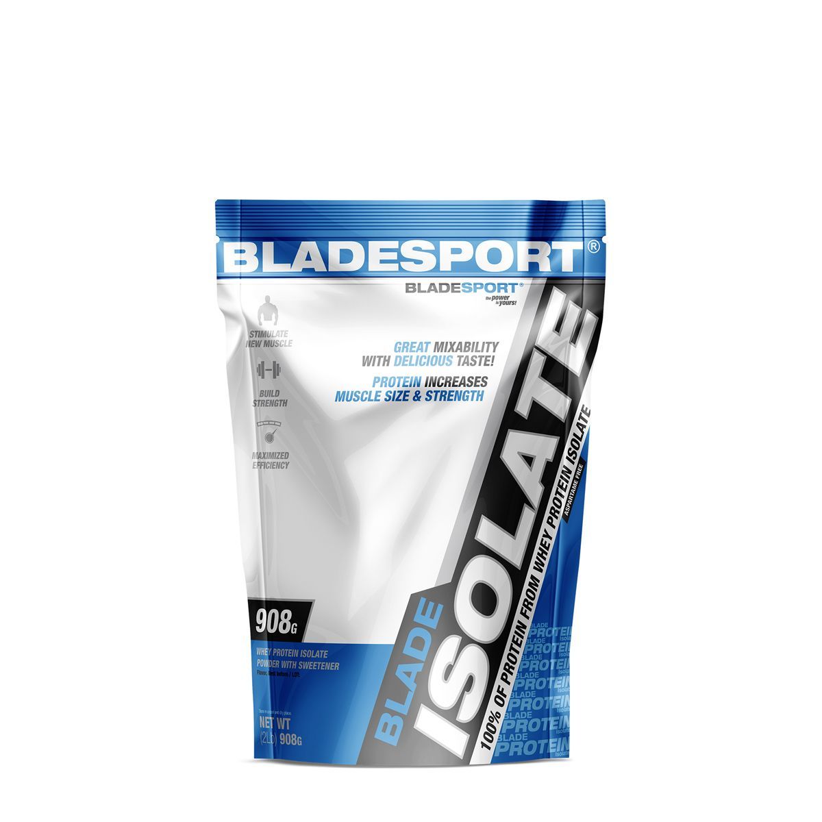 BLADE SPORT - ISOLATE - 100% OF PROTEIN FROM WHEY PROTEIN ISOLATE - 908 G