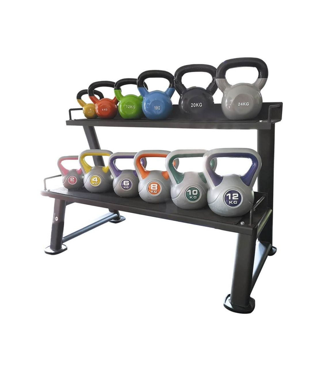 SVELTUS - KETTLEBELL RACK PRO - KÉTSZINTES KETTLEBELL ÁLLVÁNY - 120x63 CM