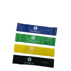 SVELTUS - AEROBIC LATEX BANDS SET - LATEX GUMIHUROK SZETT - 4 DB-OS