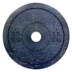 CFL EQUIPMENT - OLYMPIC COLOURED HIGH TEMP CROSSTRAINING BUMPER PLATE - LEDOBHATÓ SÚLYTÁRCSA - 15 KG 