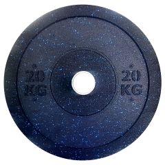 CFL EQUIPMENT - OLYMPIC COLOURED HIGH TEMP CROSSTRAINING BUMPER PLATE - LEDOBHATÓ SÚLYTÁRCSA - 20 KG