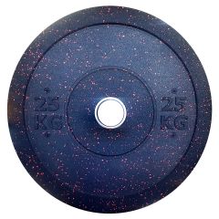 CFL EQUIPMENT - OLYMPIC COLOURED HIGH TEMP CROSSTRAINING BUMPER PLATE - LEDOBHATÓ SÚLYTÁRCSA - 25 KG
