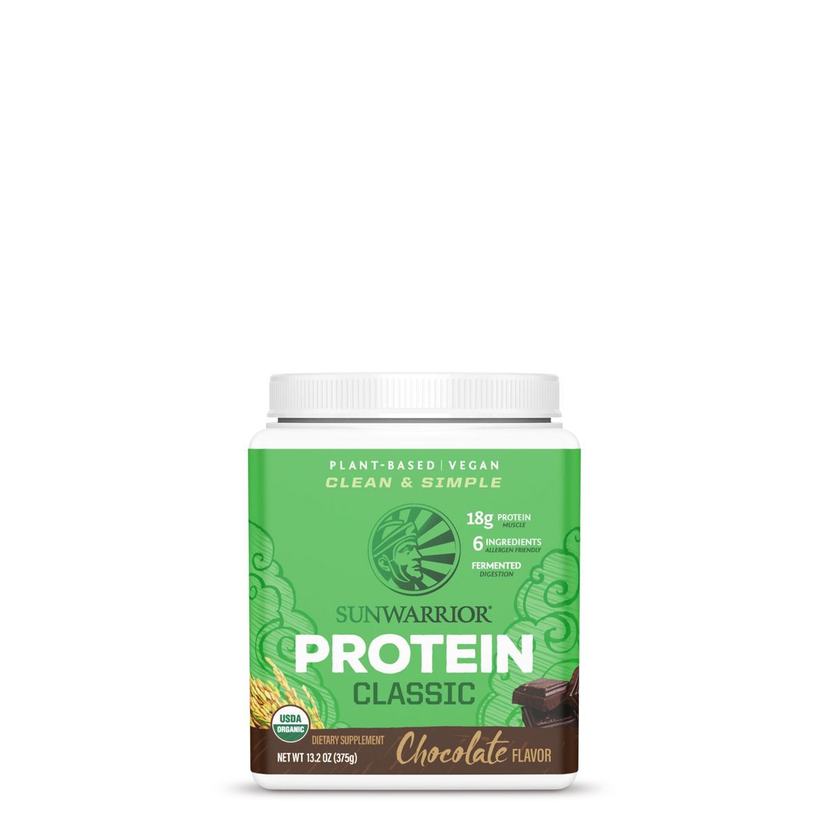 SUNWARRIOR - PLANT BASED CLEAN & SIMPLE PROTEIN - CLASSIC - 375 G
