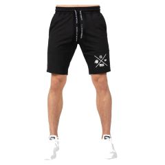 GORILLA WEAR - CISCO SHORTS - BLACK/WHITE - CISCO RÖVIDNADRÁG - FEKETE/FEHÉR