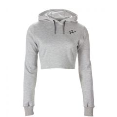 GORILLA WEAR - PIXLEY CROP TOP HOODIE - GREY - PIXLEY CROP TOP KAPUCNIS PULÓVER - SZÜRKE