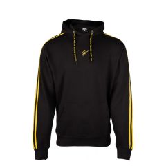 GORILLA WEAR - BANKS OVERSIZED HOODIE - BLACK/YELLOW - BANKS OVERSIZED KAPUCNIS PULÓVER - FEKETE/SÁRGA