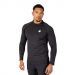 GORILLA WEAR - HAMILTON HYBRID LONGSLEEVE - BLACK - HAMILTON HYBRID HOSSZÚ UJJÚ RUHA - FEKETE