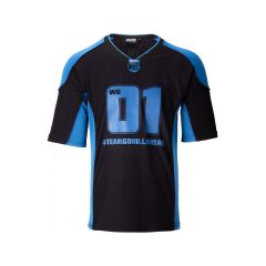 GORILLA WEAR - ATHLETE T-SHIRT 2.0 - BLACK/NAVY - ATLÉTA PÓLÓ 2.0 - FEKETE/TENGERÉSZKÉK