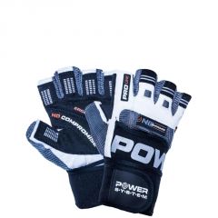 POWER SYSTEM - NO COMPROMISE PS 2700 - CSUKLÓSZORÍTÓS FÉRFI FITNESS KESZTYŰ ERGO TENYÉRPÁRNÁZÁSSAL - FEKETE/SZÜRKE