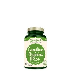 GREENFOOD NUTRITION - CARNITINE ARGININE MACA - TELJESÍTMÉNYFOKOZÓ ÉS ENERGIZÁLÓ KOMPLEX FÉRFIAKNAK - 90 KAPSZULA
