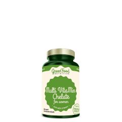 GREENFOOD NUTRITION - MULTI VITAMIN CHELATE FOR WOMEN - KIVÁLÓ FELSZÍVÓDÁSÚ MULTIVITAMIN NŐKNEK - 60 KAPSZULA