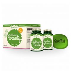 GREENFOOD NUTRITION - WOMAN BEAUTY + PILLBOX - SZÉPSÉGVITAMIN CSOMAG HALKOLLAGÉNNEL ÉS HIALURONSAVVAL